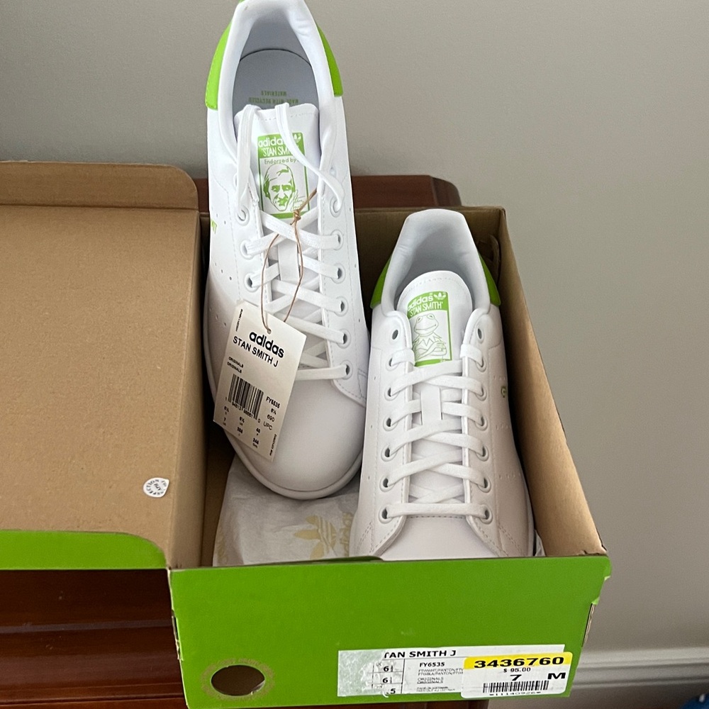 Adidas Stan Smith White with Green Highlights